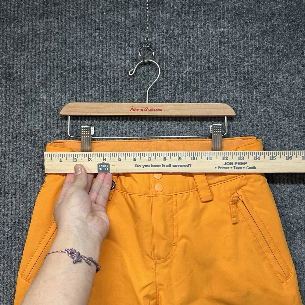 Quicksilver Porter Snow‎ Pants Youth Size L-14 Orange Dryflight 10k Waterproof